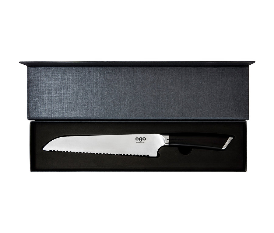 WILFA Brotmesser EGO Sandvik »ES20BK« in schwarzer Geschenkbox.