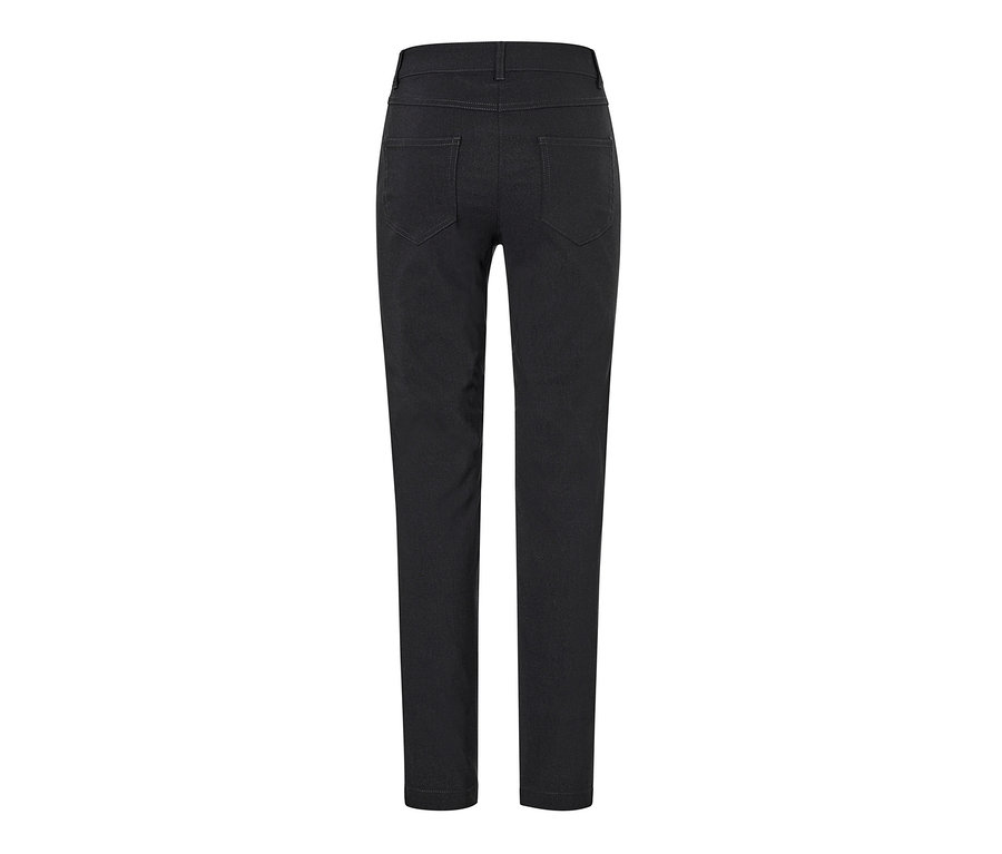 Detailansicht der Rückseite einer schwarzen Bengalin-Hose.