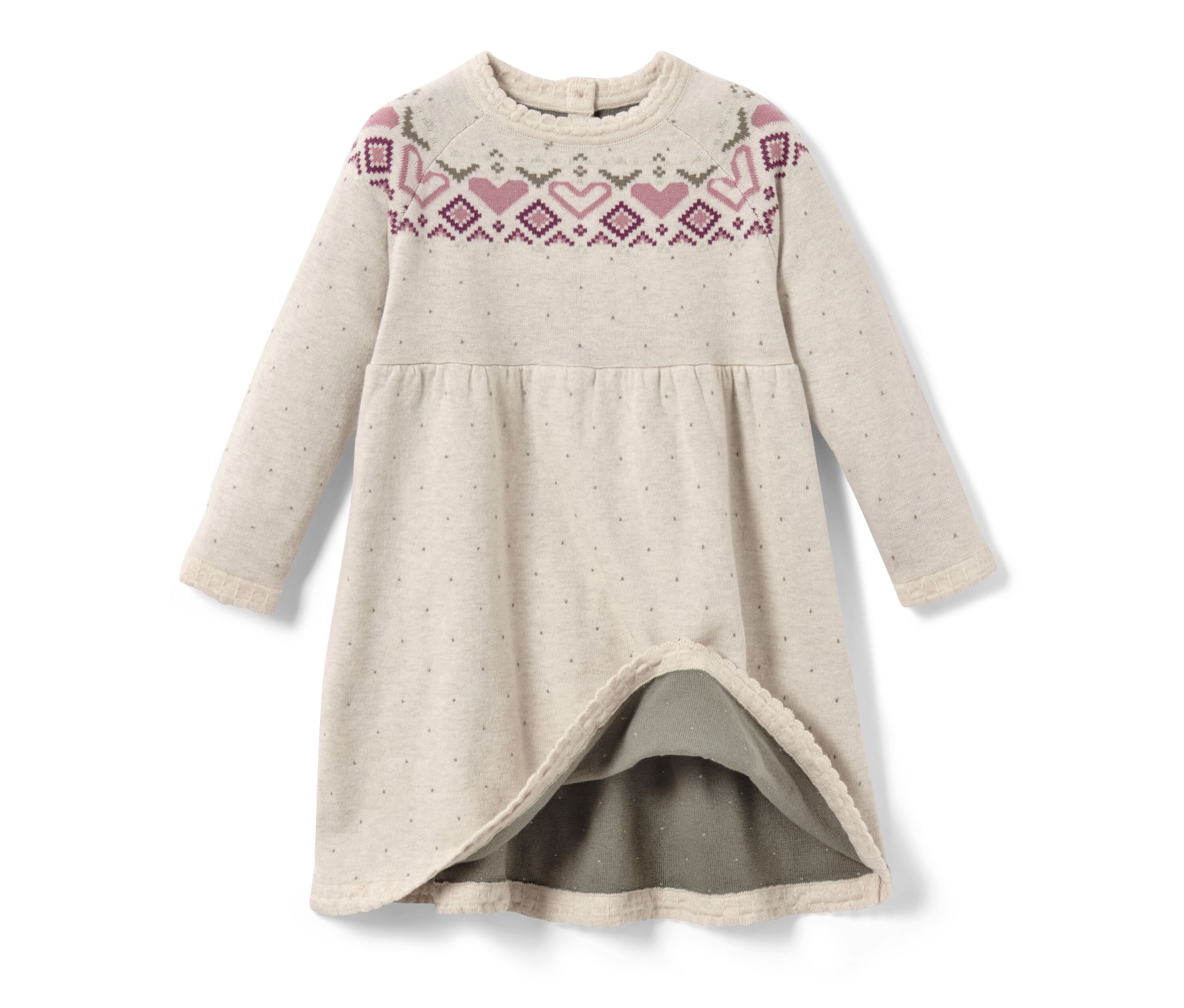Thumbnail - Tchibo - Kinder-Strick-Kleid - Baby - Gr. 74/80 - beige