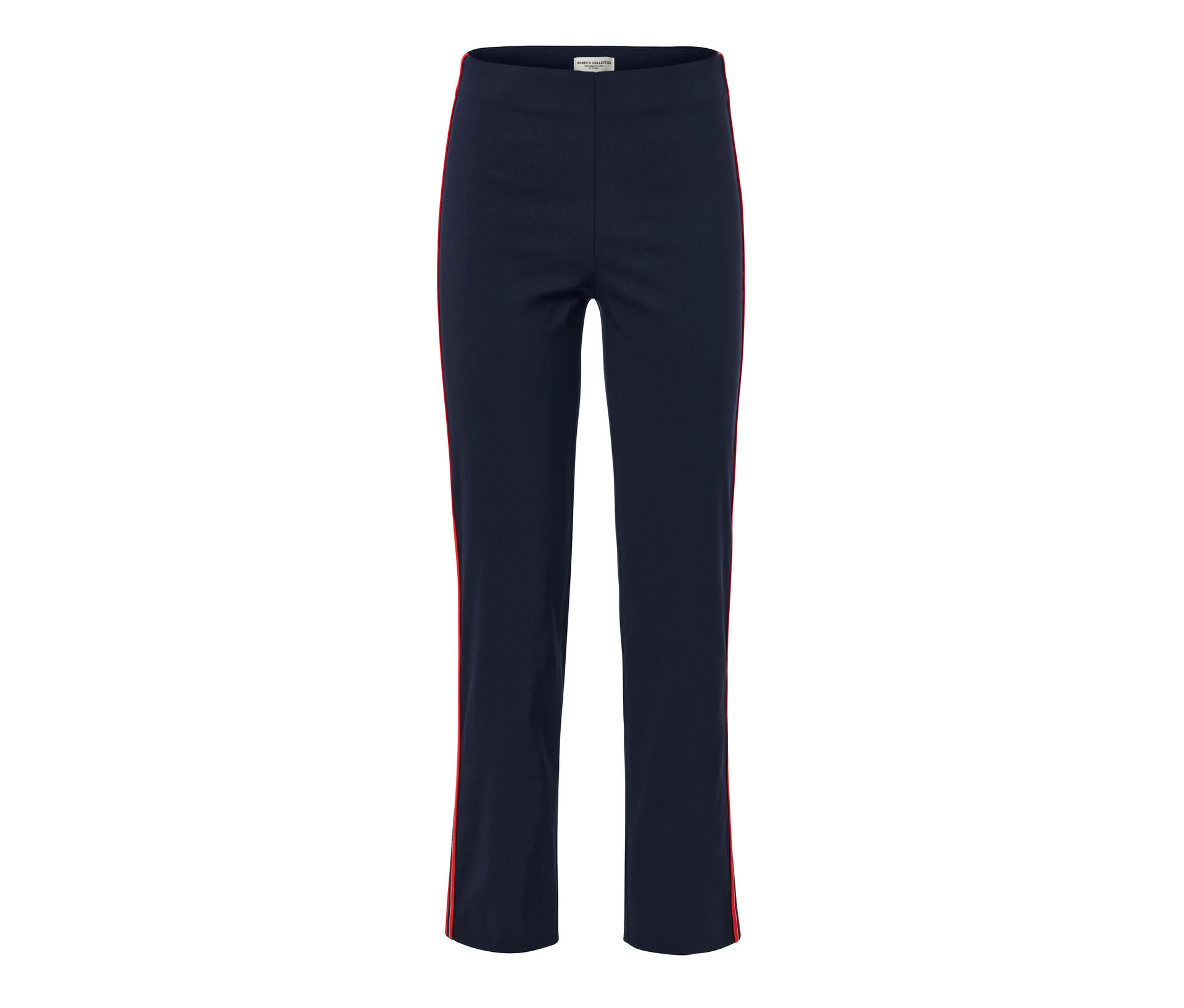 Stretchhose mit Galonstreifen - Damen - Gr. 46 - dunkelblau - dunkelblau