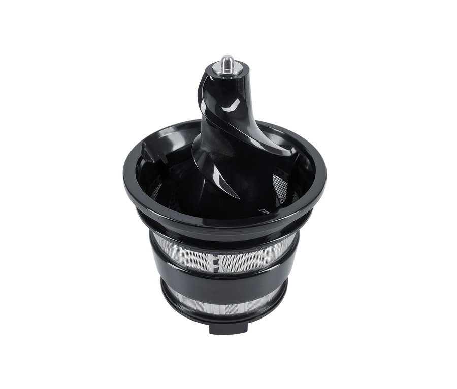 Nahaufnahme eines schwarzen Steba Slow-Juicer »E 400«.
