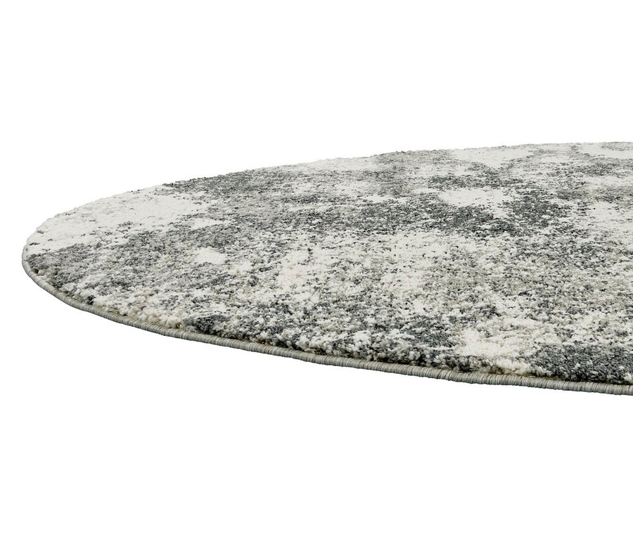 Detailaufnahme eines grau-weißen Teppichs »REFLEX Stone«.