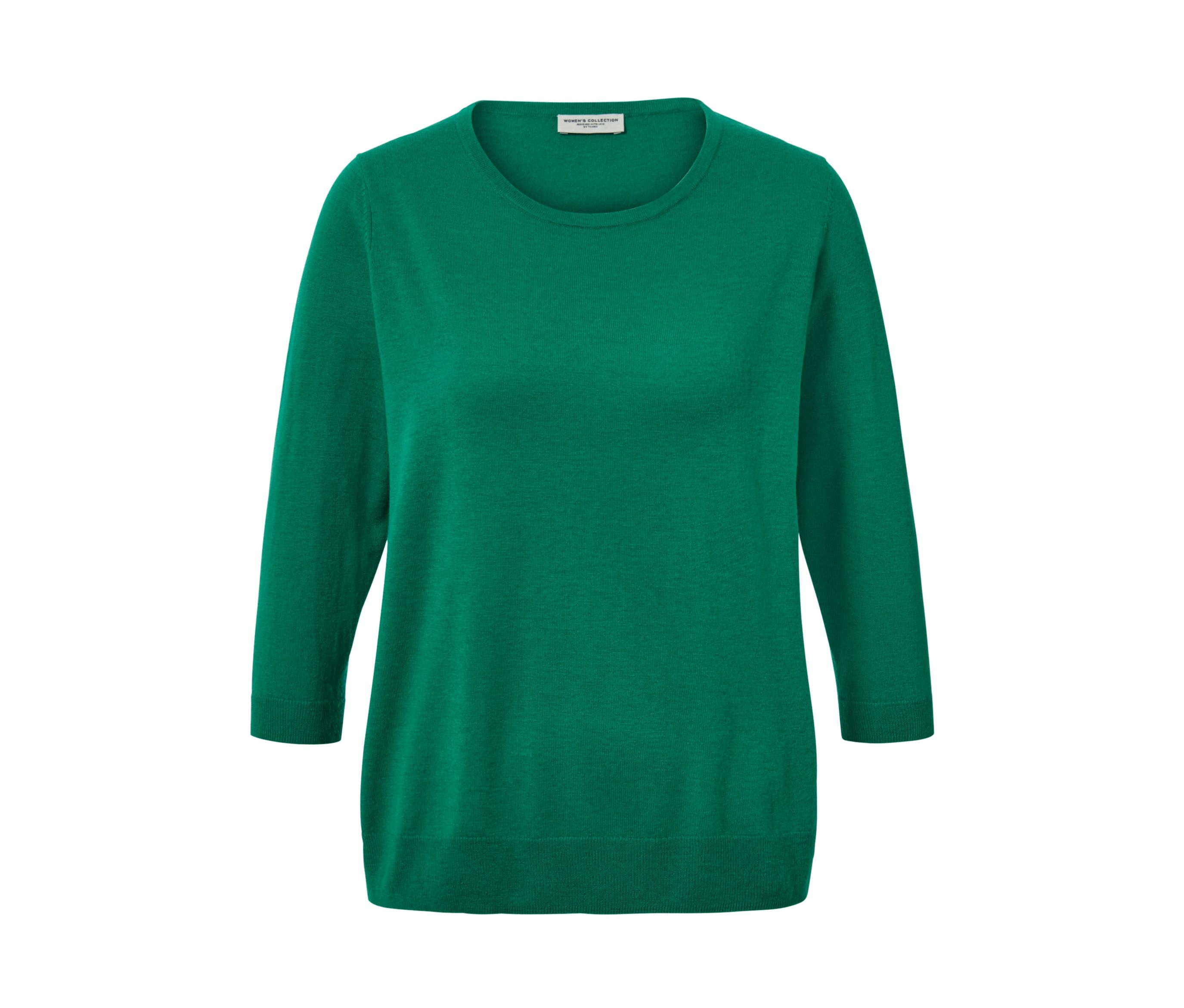 Tchibo - Feinstrickpullover mit Seide - Damen - Gr. M - grün