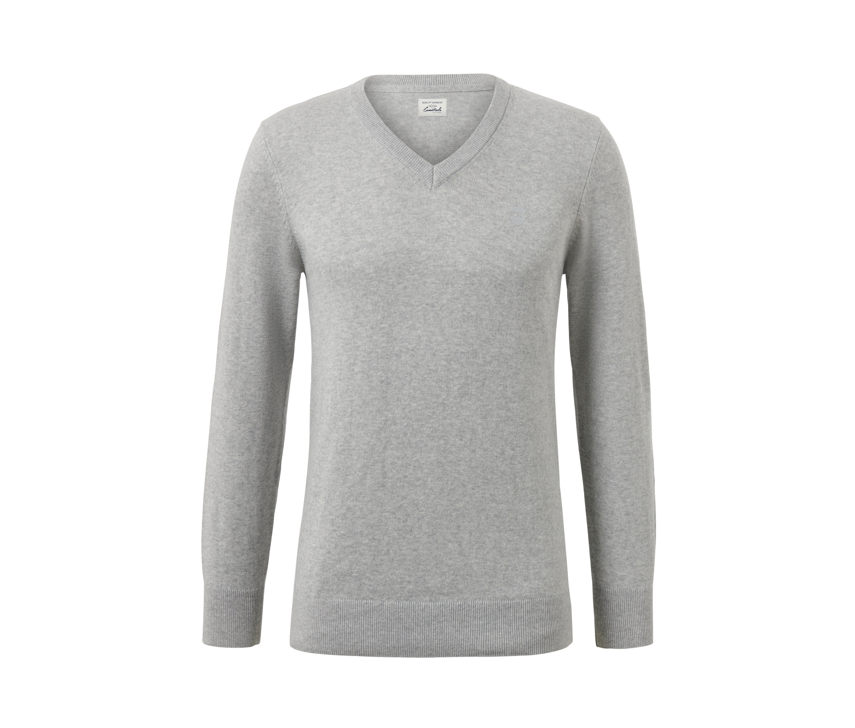 Herren Pullover günstig Kaufen-Tchibo - Pullover mit V-Ausschnitt - Herren - Gr. L - grau. Tchibo - Pullover mit V-Ausschnitt - Herren - Gr. L - grau <![CDATA[Pullover mit V-Ausschnitt, grau Farbe: Grau meliert Material: 80% Baumwolle (aus ökologischem Anbau), 20% Polyamid (recycelt) M