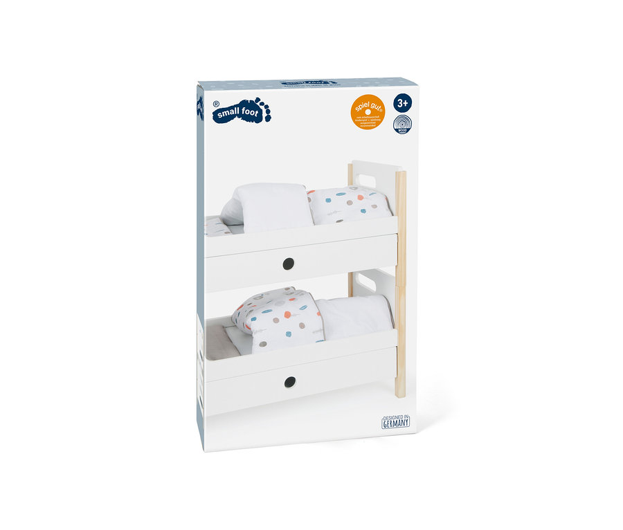 Verpackung des small foot Puppenhochbetts »Little Button«.