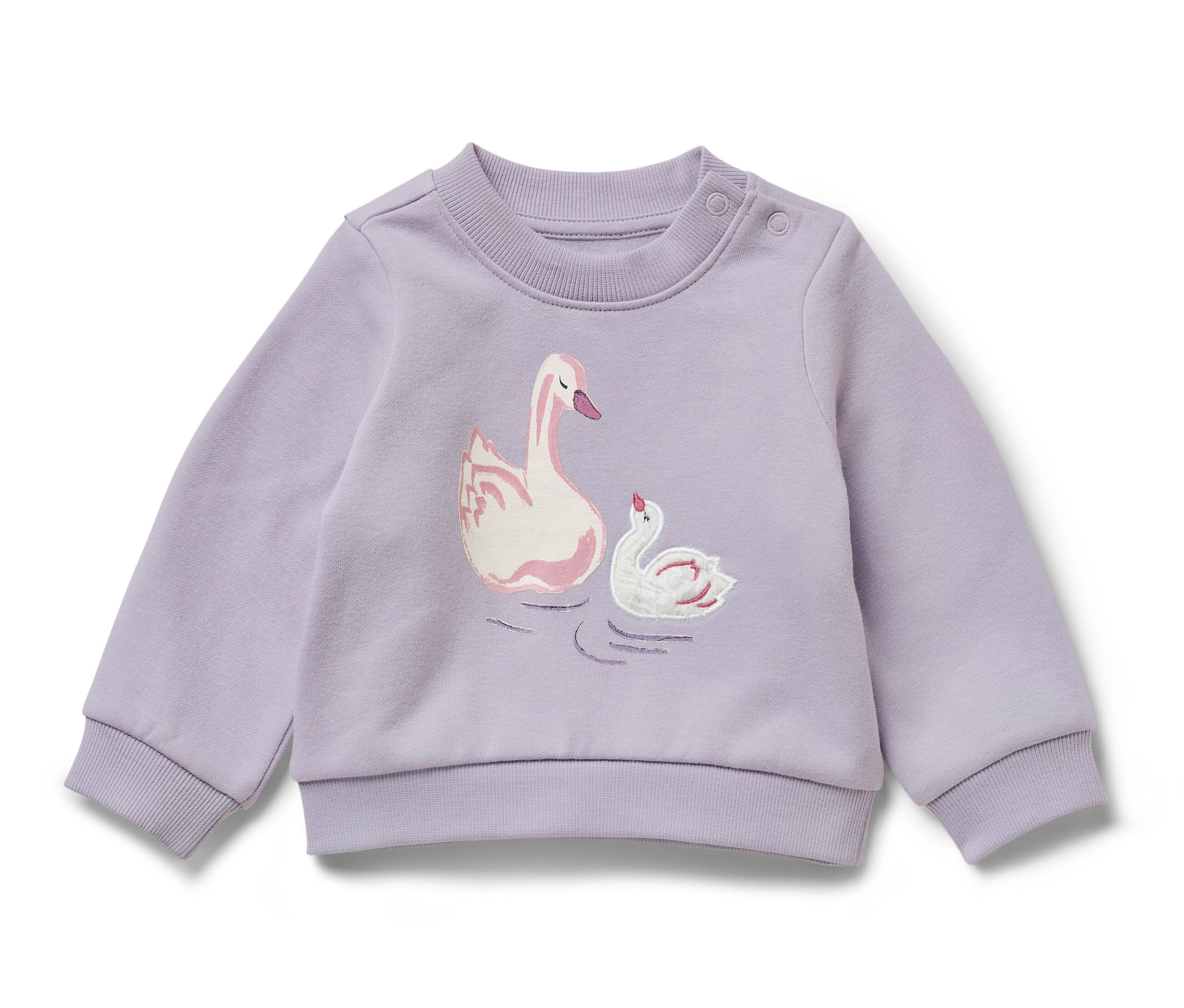 Thumbnail - Tchibo - Kinder-Sweatshirt mit angerauter Innenseite - Baby - Gr. 74/80 - lila
