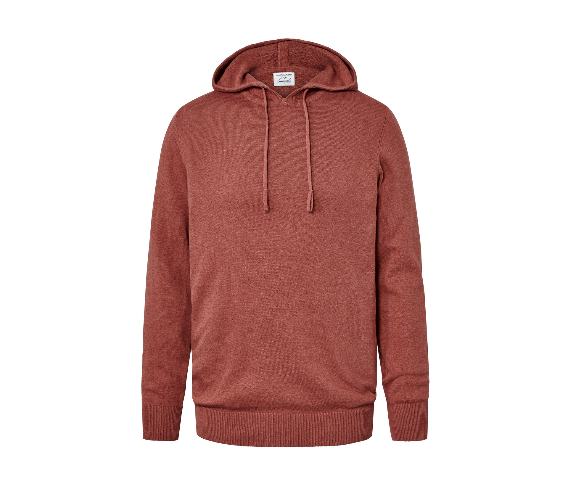 Strick-Hoodie - Herren - Gr. M - terrakotta - terrakotta