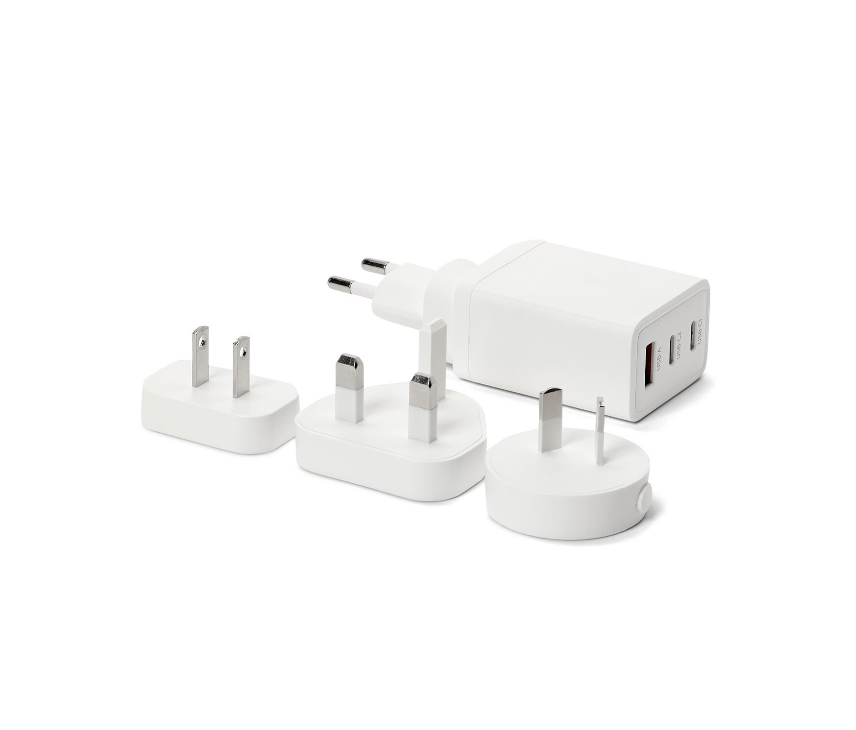 USB-Reiseadapter - weiß - weiß