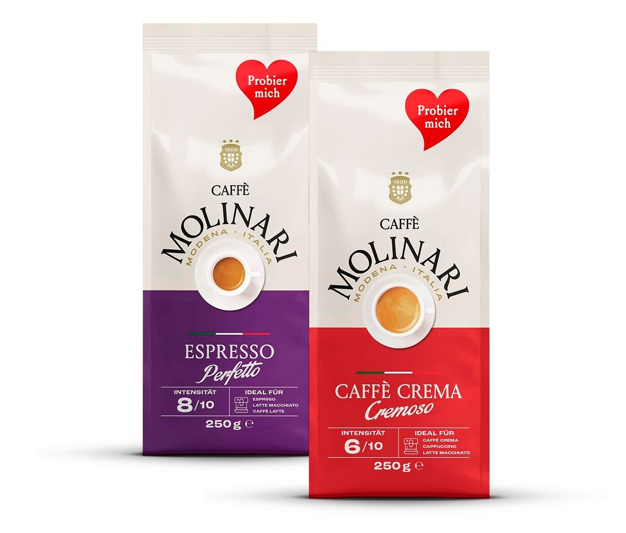 Caffè Molinari Caffè Crema & Espresso Probierset - 2x 250 g Ganze Bohne. Caffè Molinari Caffè Crema & Espresso Probierset - 2x 250 g Ganze Bohne <![CDATA[Caffè Molinari Caffè Crema & Espresso Probierset - 2x 250 g Ganze Bohne A Espresso Crema günstig Kaufen-Caffè Molinari Caffè Crema & Espresso Probierset - 2x 250 g Ganze Bohne. Caffè Molinari Caffè Crema & Espresso Probierset - 2x 250 g Ganze Bohne <![CDATA[Caffè Molinari Caffè Crema & Espresso Probierset - 2x 250 g Ganze Bohne A