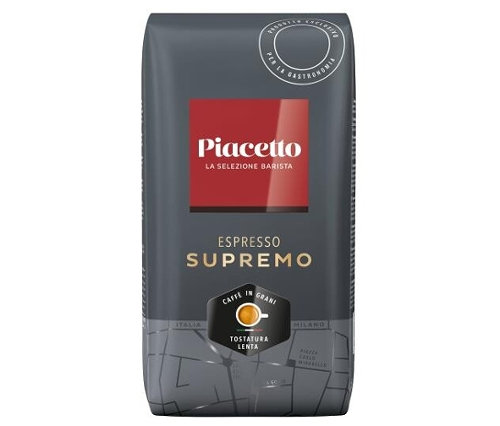 Graue Packung Piacetto Espresso Supremo.