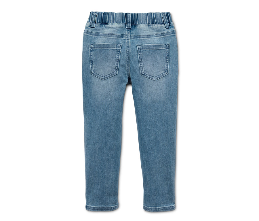 Helle blaue Schlupfdenim mit Gummizug.