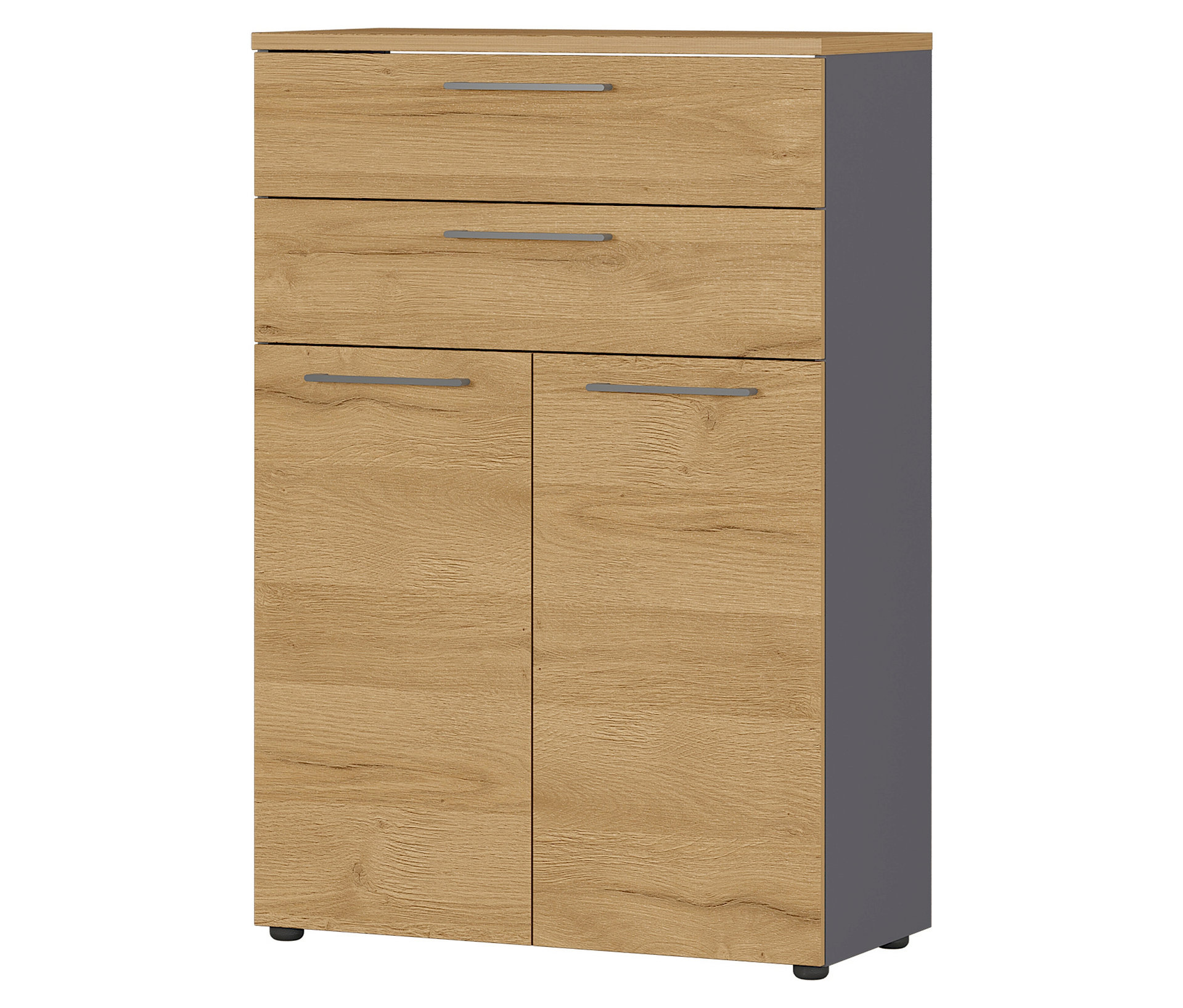 Tchibo - Aktenschrank »Agenda« - 80x40x120cm - braun - - Holzwerkstoffe / Metall / Kunststoff