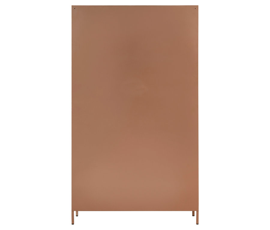 Geschlossene, große Woood »Ronja« Metallvitrine in Kupfer