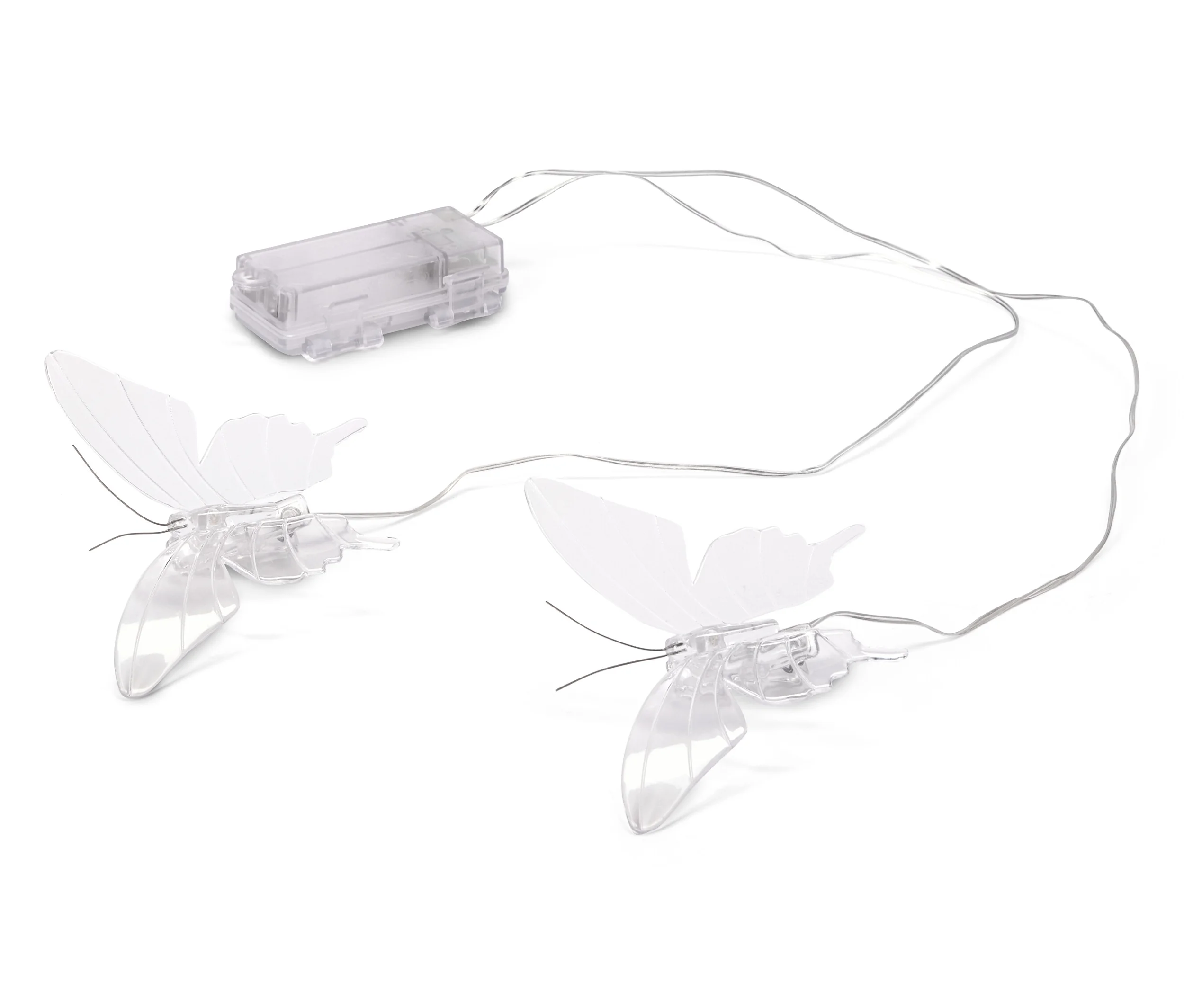 Tchibo - 2 LED-Outdoor-Schmetterlinge - 9x10x5cm - transparent -