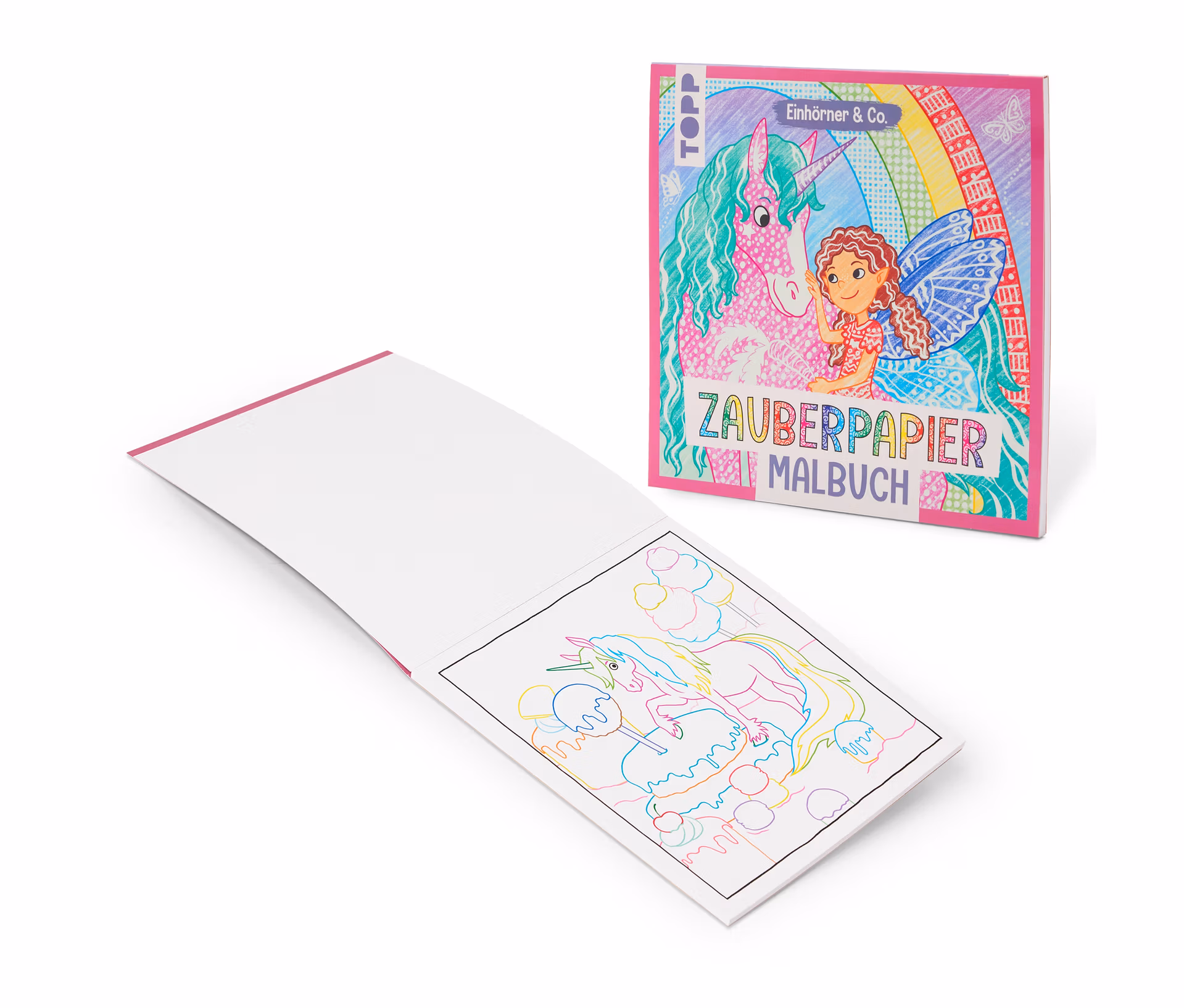 Tchibo - Zauberpapier-Malbuch »Einhörner & Co«