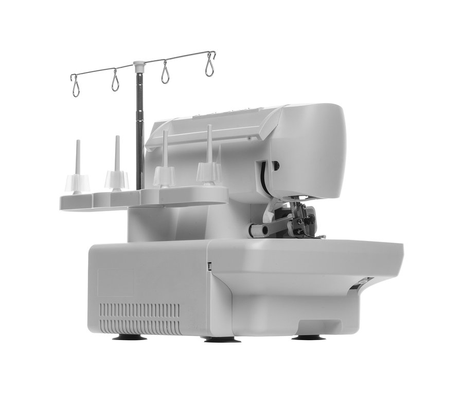 Detail der Singer Overlock-Nähmaschine »S0105«.