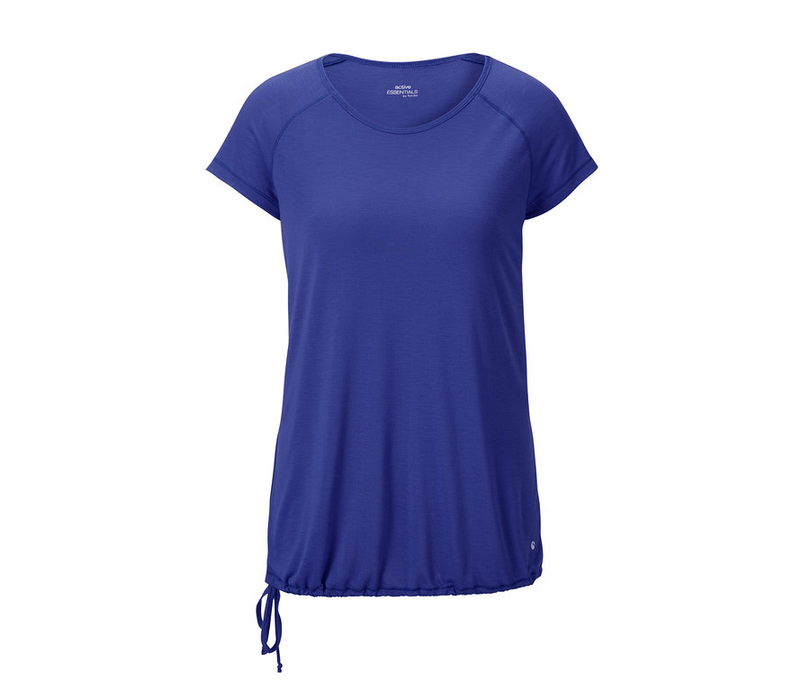 Blaues Sportshirt.