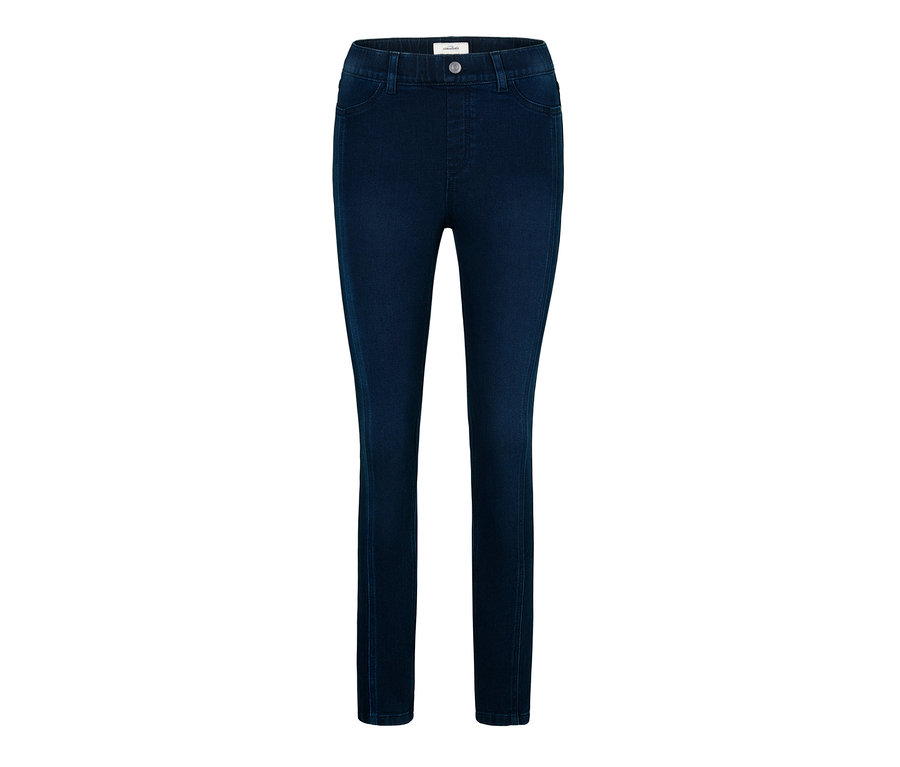 Treggings in Dunkelblau.