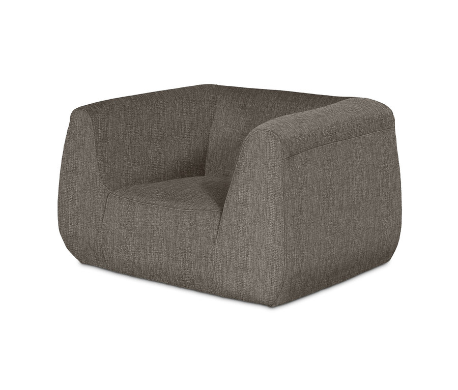 Beige-grauer Loungesessel »Roundshell« von ADA trendline.