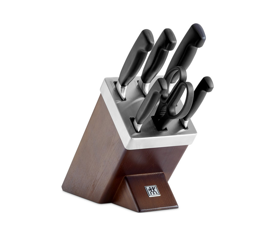 ZWILLING **** VIER STERNE Selbstschärfender Messerblock, 6-tlg.