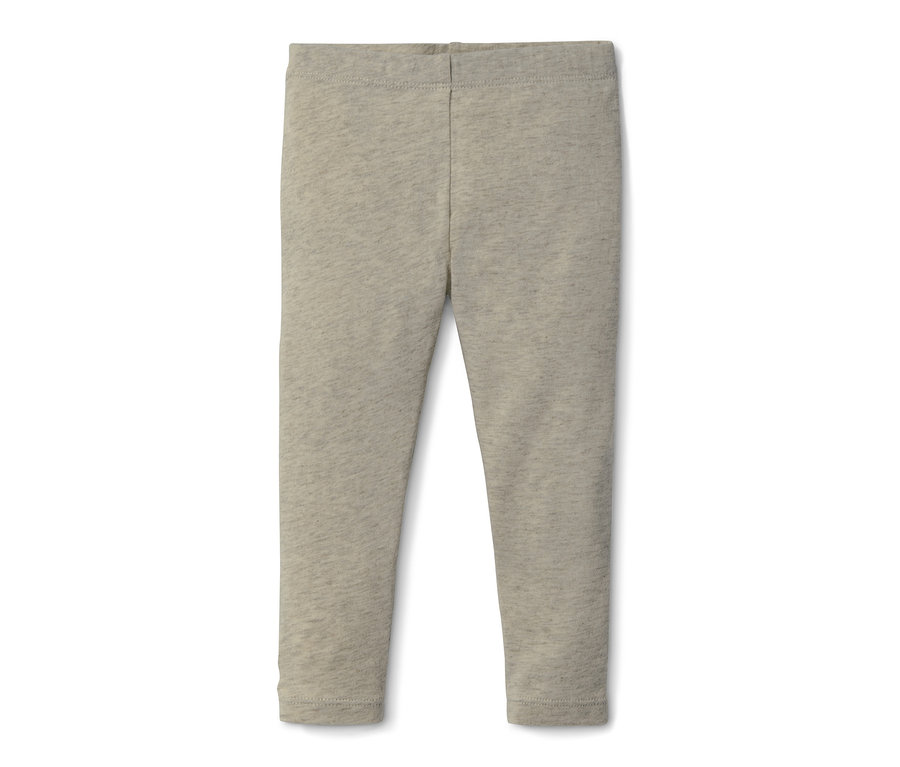 Graue 2 Leggings aus Bio-Baumwolle.