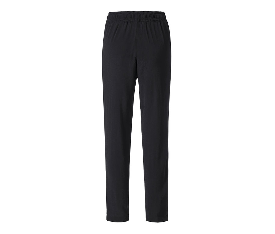 Eine schwarze Schlupfhose mit Bindeband.