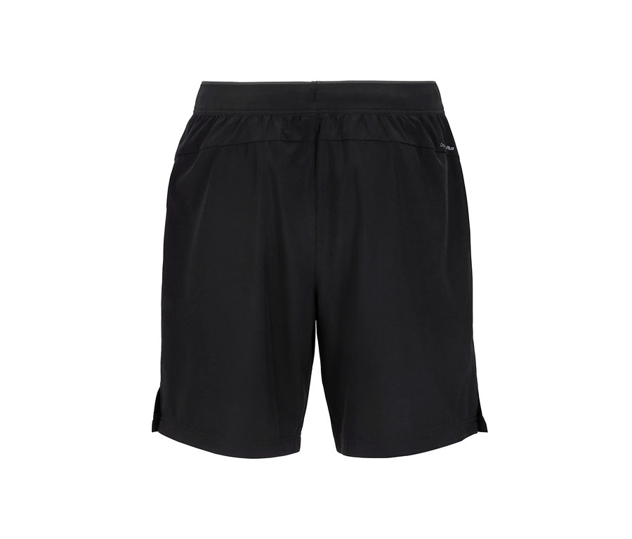Schwarze Sportshorts.