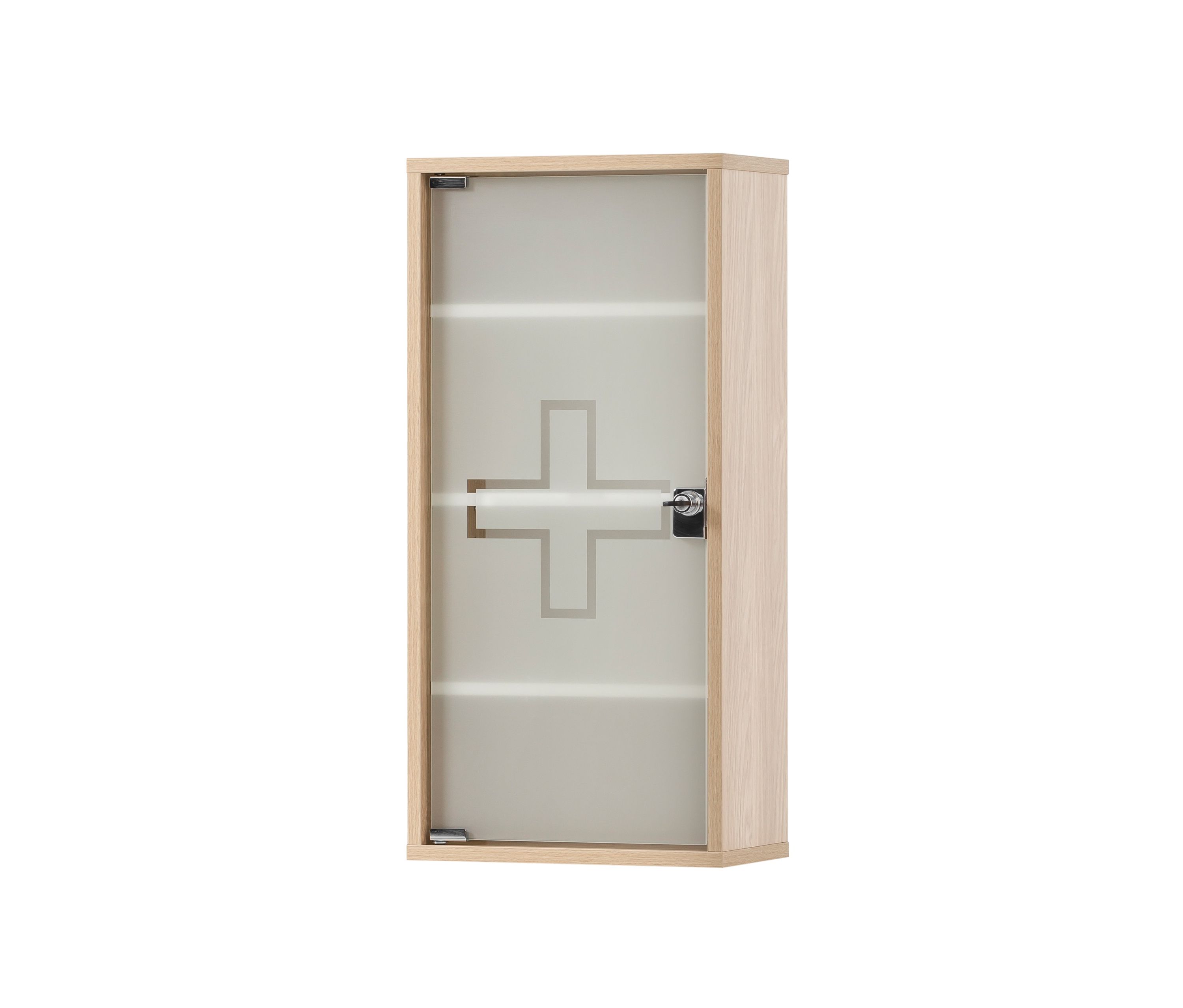 Thumbnail - Tchibo - Medikamentenschrank - 34,5x19,5x71,5cm - braun - Holz / Glas / Metall