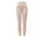 Cremefarbene Basic-Leggings aus Heavy-Jersey auf weißem Hintergrund.