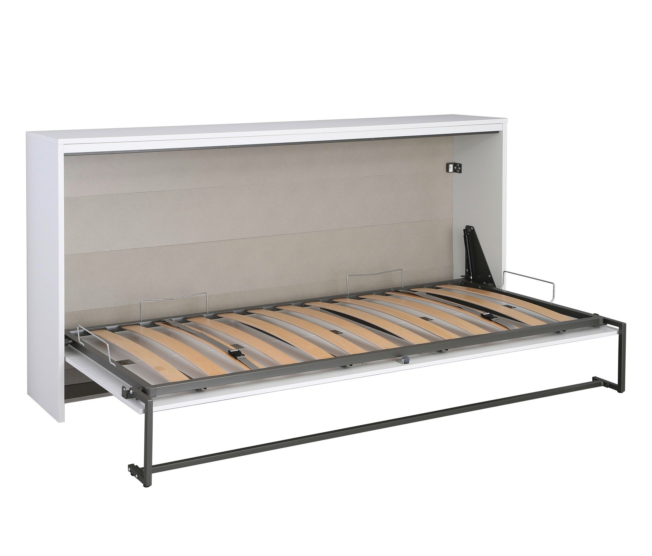 Thumbnail - rauch Querklappbett »Albero« - 214x115x115cm - weiß - Holz / Holz