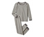 Beige mit dunkelgrauen Streifen