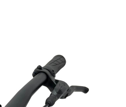 Detailaufnahme des Lenkers eines schwarzen HAWK Bikes Fahrrad »Trail One Mountainbike Gent«.