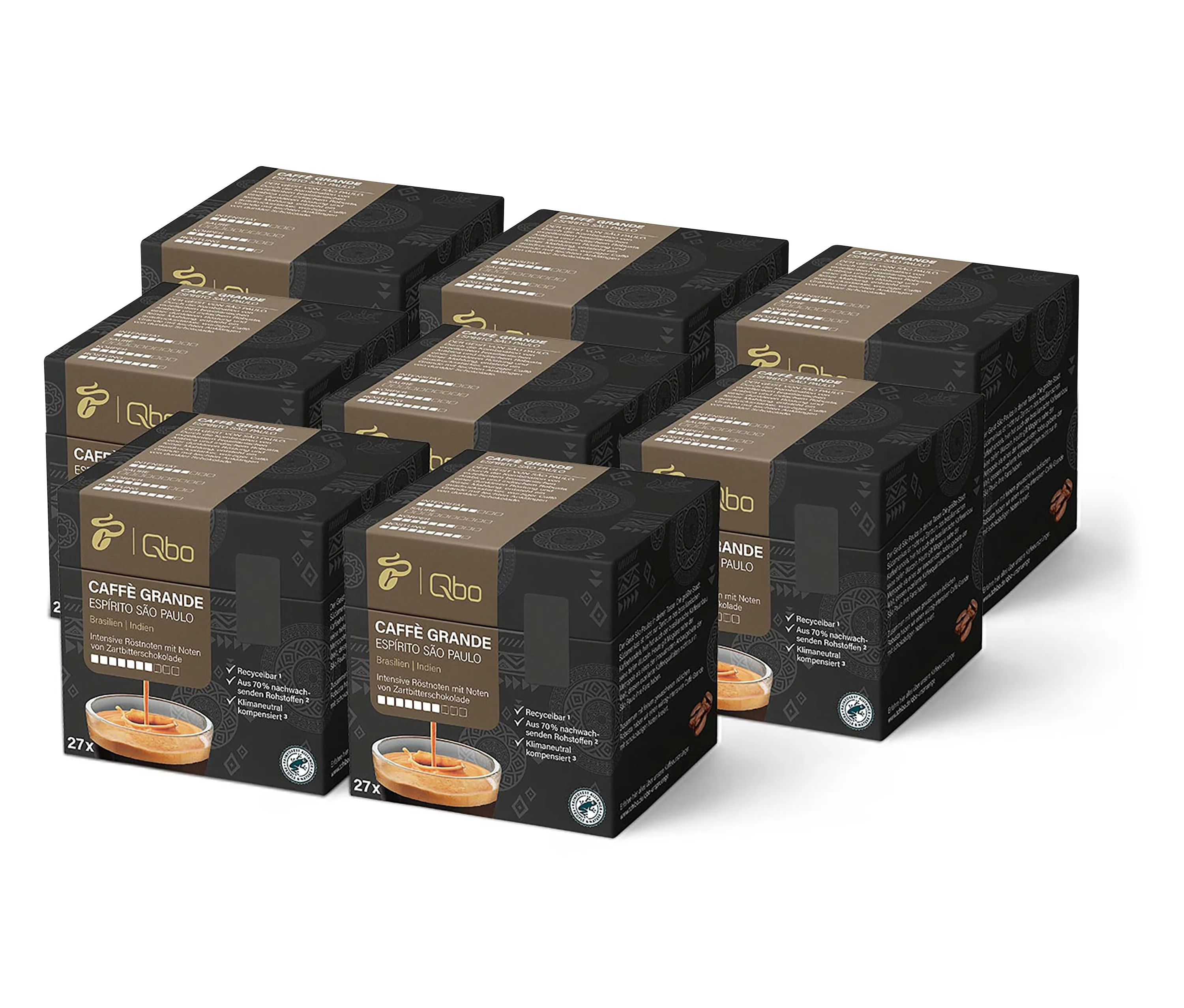 Kapseln 1 günstig Kaufen-Qbo Caffè Grande Espírito SÃO Paulo - 216 Kapseln - Intensität: 7/10. Qbo Caffè Grande Espírito SÃO Paulo - 216 Kapseln - Intensität: 7/10 <![CDATA[Qbo Caffè Grande ESPÍRITO SÃO PAULO - 216 Kapseln Aufbewahrungshinw