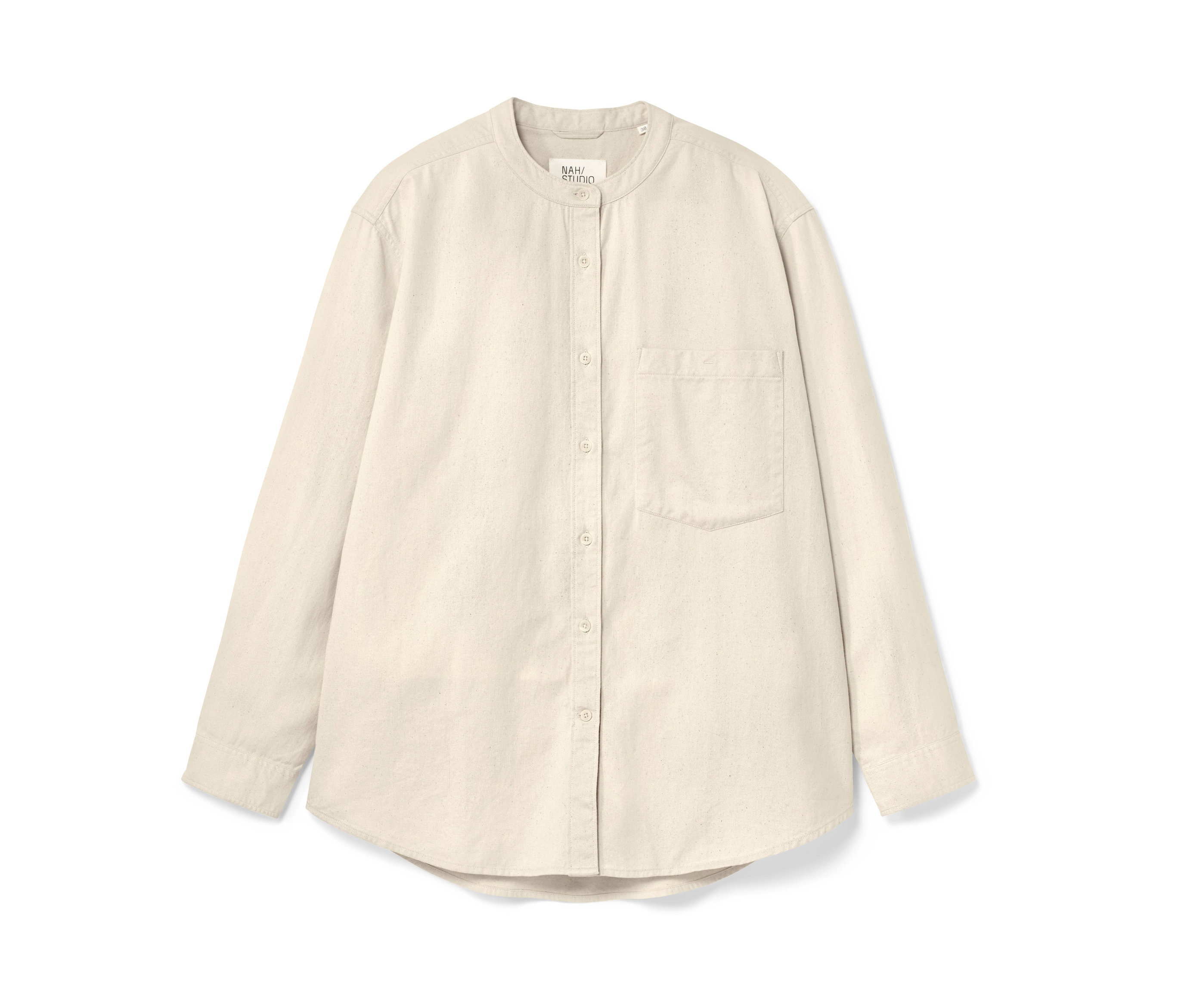 Nah/Studio Hemdbluse - Baumwolle - Gr. 40 - ungefärbt