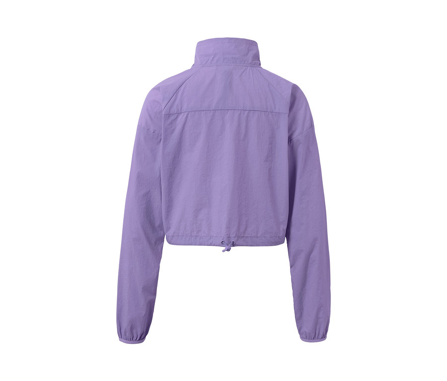 Lila 3-in-1-Laufjacke.