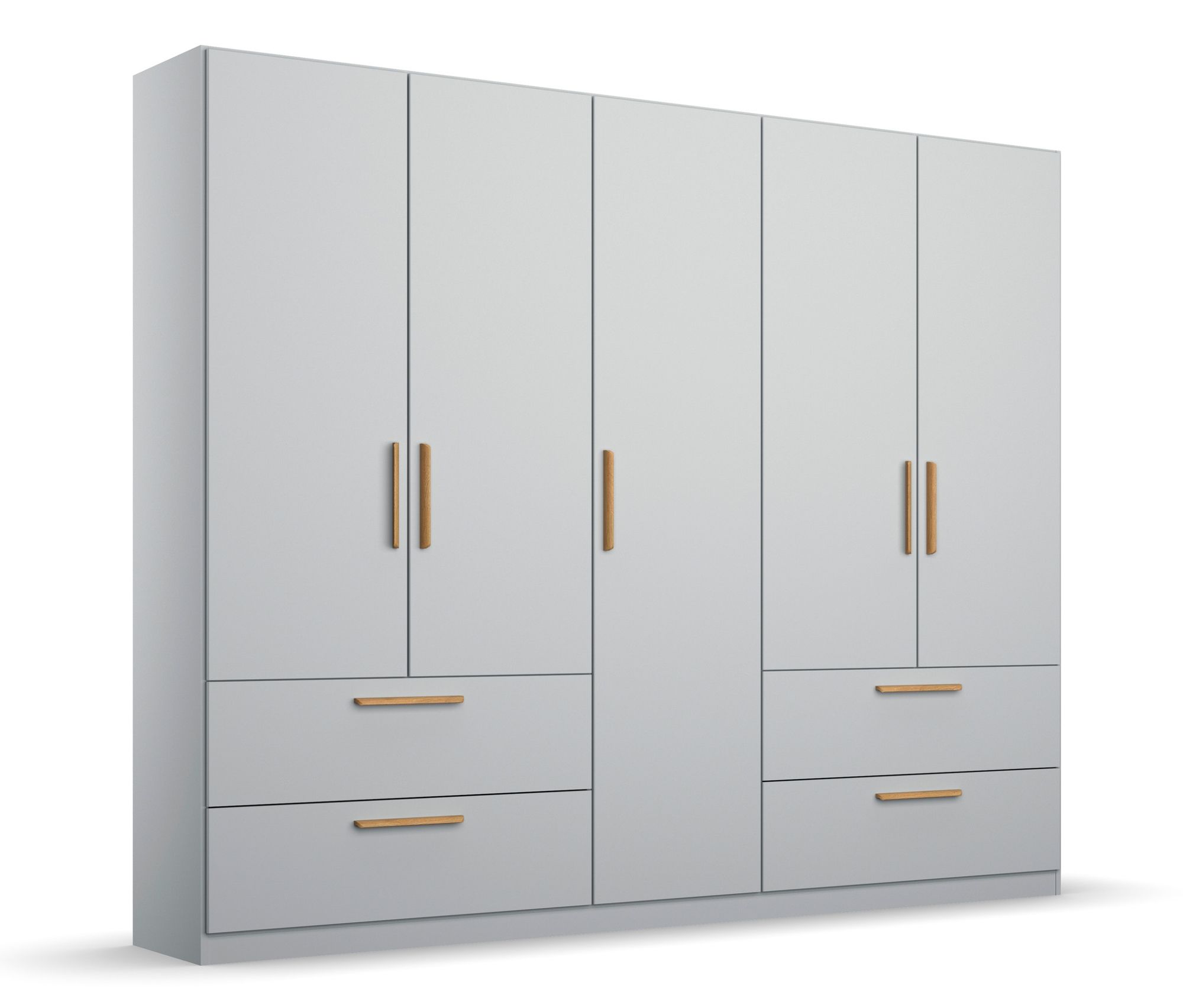 rauch Drehtürenschrank »Skandi« - 226x54x210cm - braun - Holz