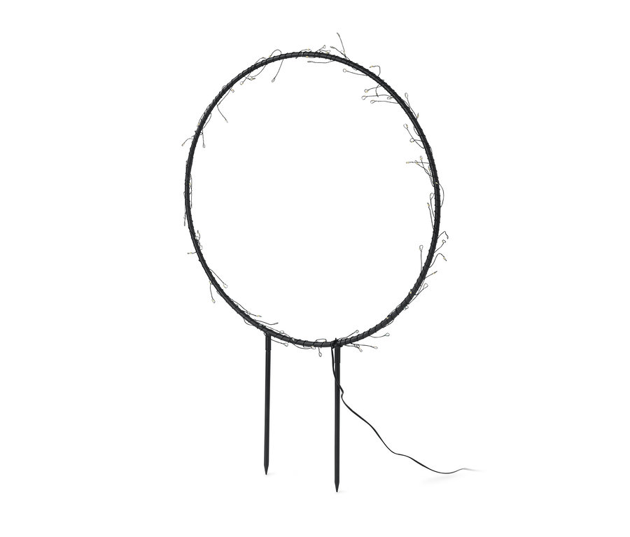 LED-Outdoor-Ring aus Metall.