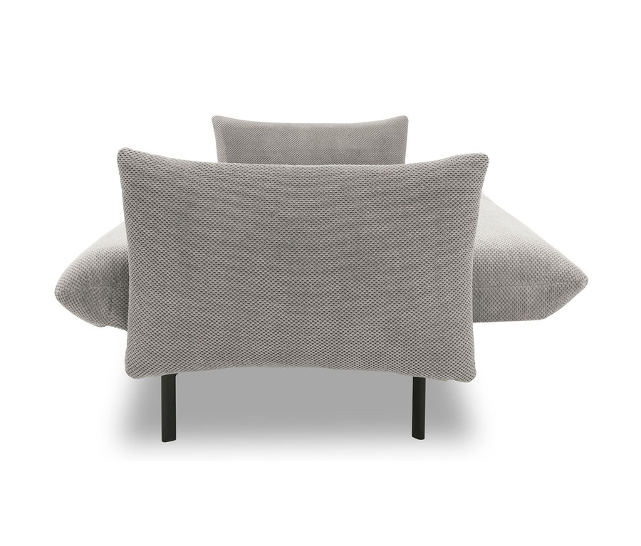 Detailansicht der beigen DOMO collection Klappliege »Avila«.