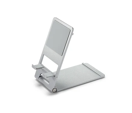 Silberner Smartphone-und-Tablet-Ständer.