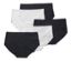 5 Magic-Cut-Pantys, schwarz und weiß - Schwarz und weiß