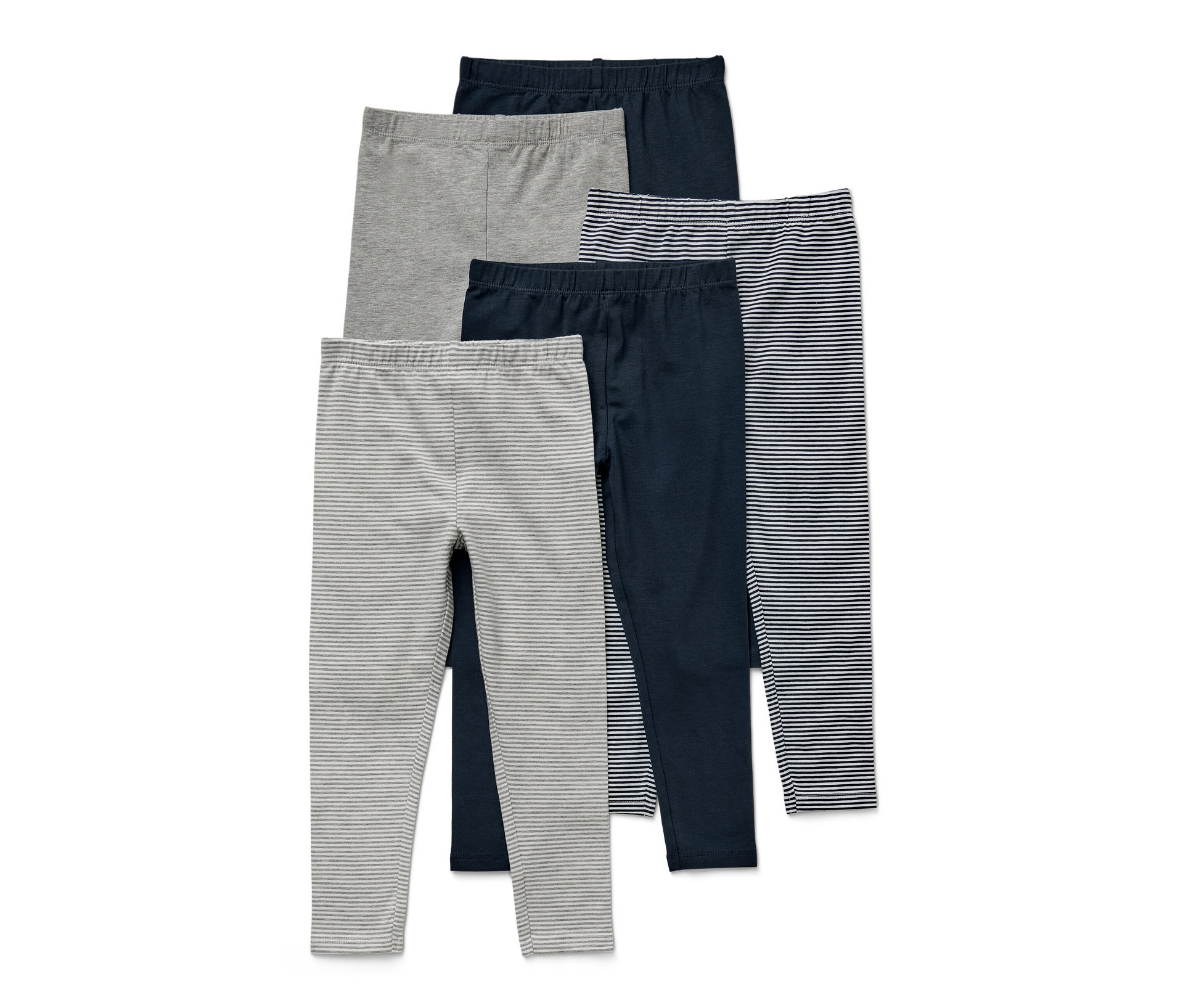 Tchibo - 5 Kinder-Leggings - Baby - Gr. 62/68 - weiß