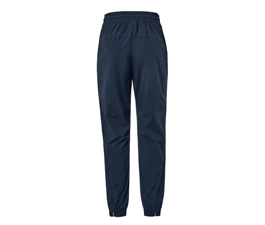 Marineblaue Softshell-Trainingshose.