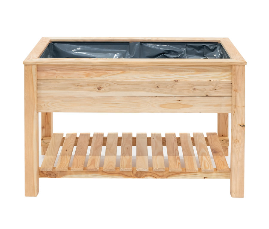 Stelzenhochbeet mit Boden.