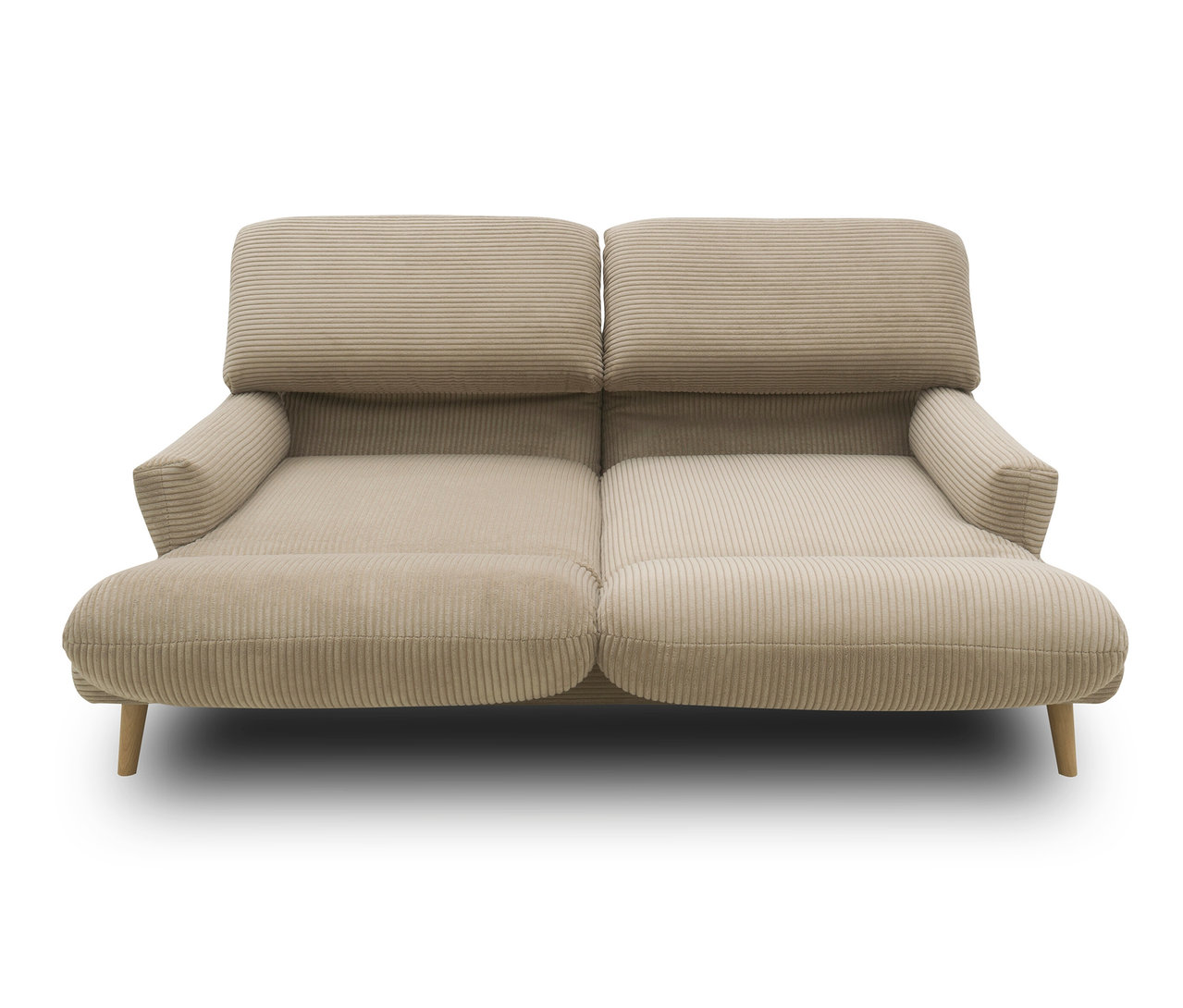 DOMO 2-Sitzer-Sofa »FuAR«, drehbar, taupe.