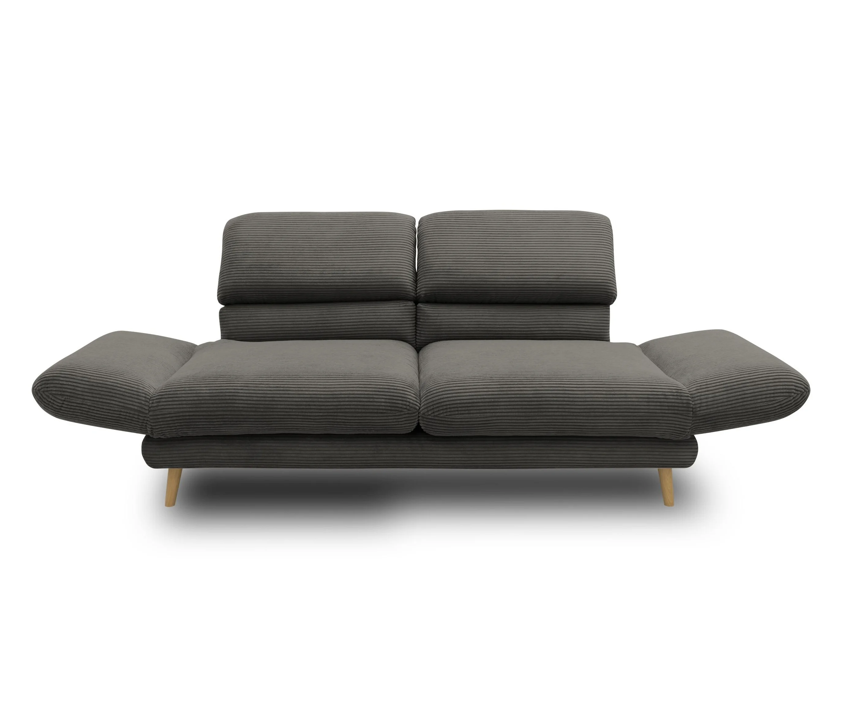 Domo 2-Sitzer »Malaga« - 180x98x92cm - dunkelgrau -