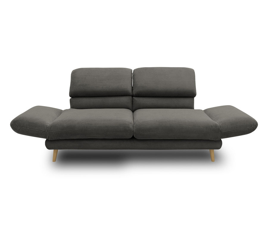 DOMO 2-Sitzer-Sofa »FuAR«, drehbar, dunkelgrau.