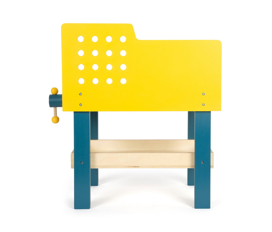 Gelb-blaue small foot Werkbank »Workshop«.