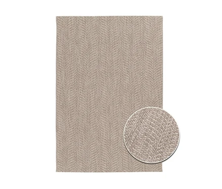 Beiger Teppich »Twine« mit Natural Flow Muster.