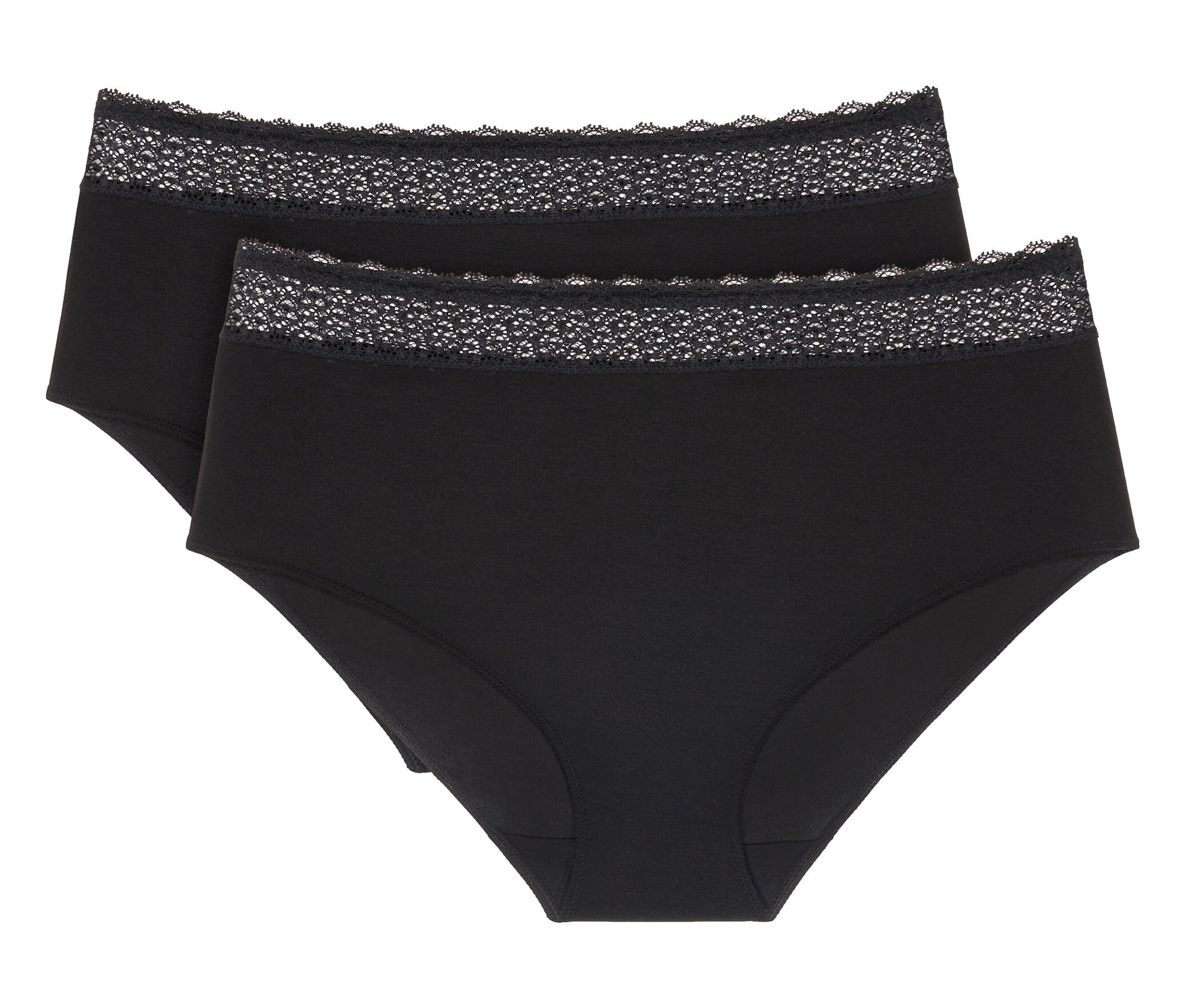 Feel of Modal Midi 2P - Damen - Gr. S - schwarz - schwarz