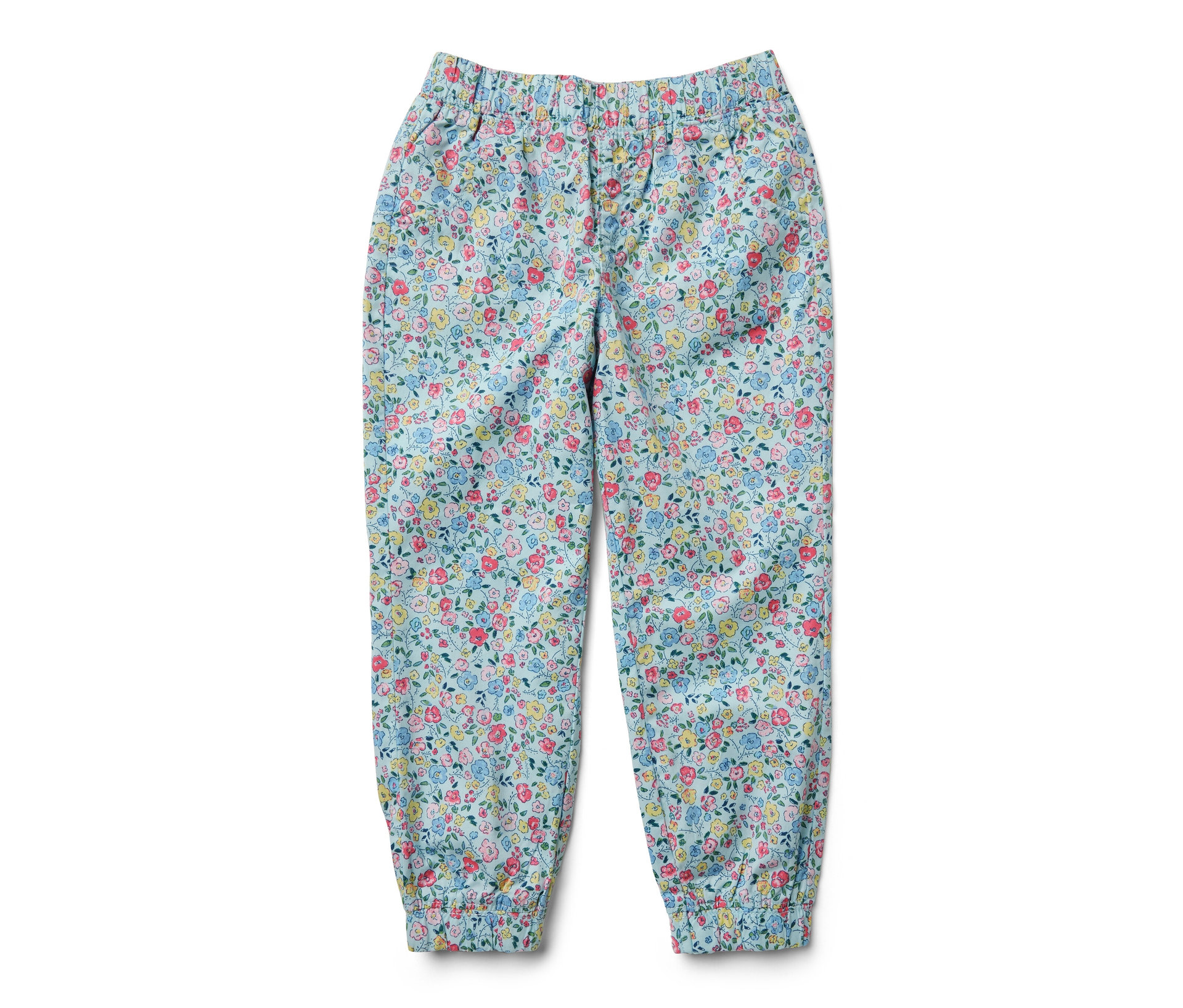 Tchibo - Kinder-Pull-on-Pants – Fit »Ella« - Gr. 98/104 - hellblau/geblümt